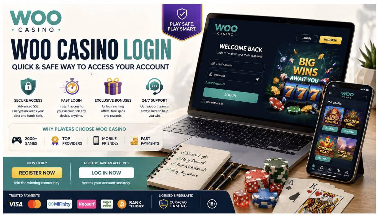 Woo Casino registration screen